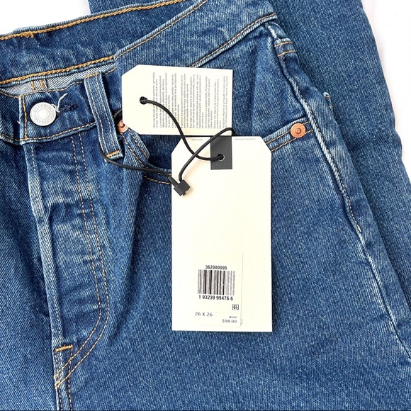 Levi’s 501 Original Stretch Cropped Women - Picture 4 of 8